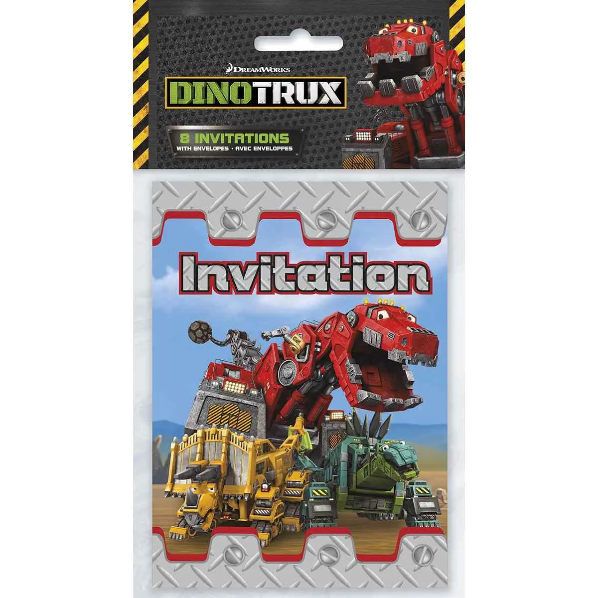 Dinotrux Party Invitations (8 Per Pack) 1