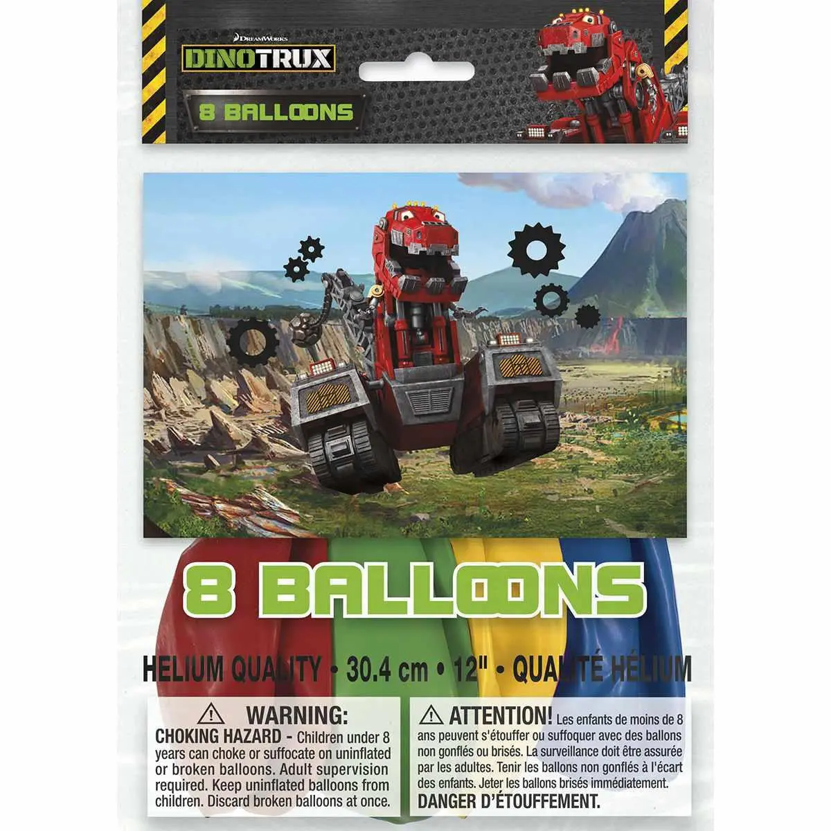 Dinotrux Latex Balloons (8 Per Pack) 1