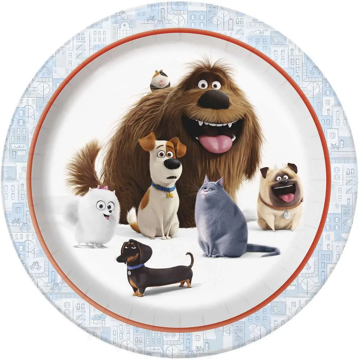 The Secret Life Of Pets 9 Inch Dinner Plates (8 Per Pack) 1