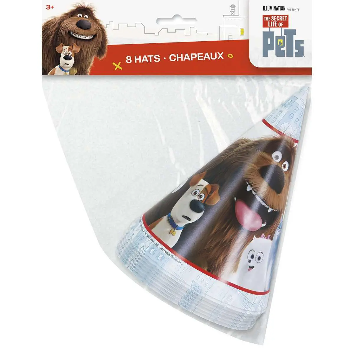 The Secret Life Of Pets Party Hats (8 Per Pack) 1