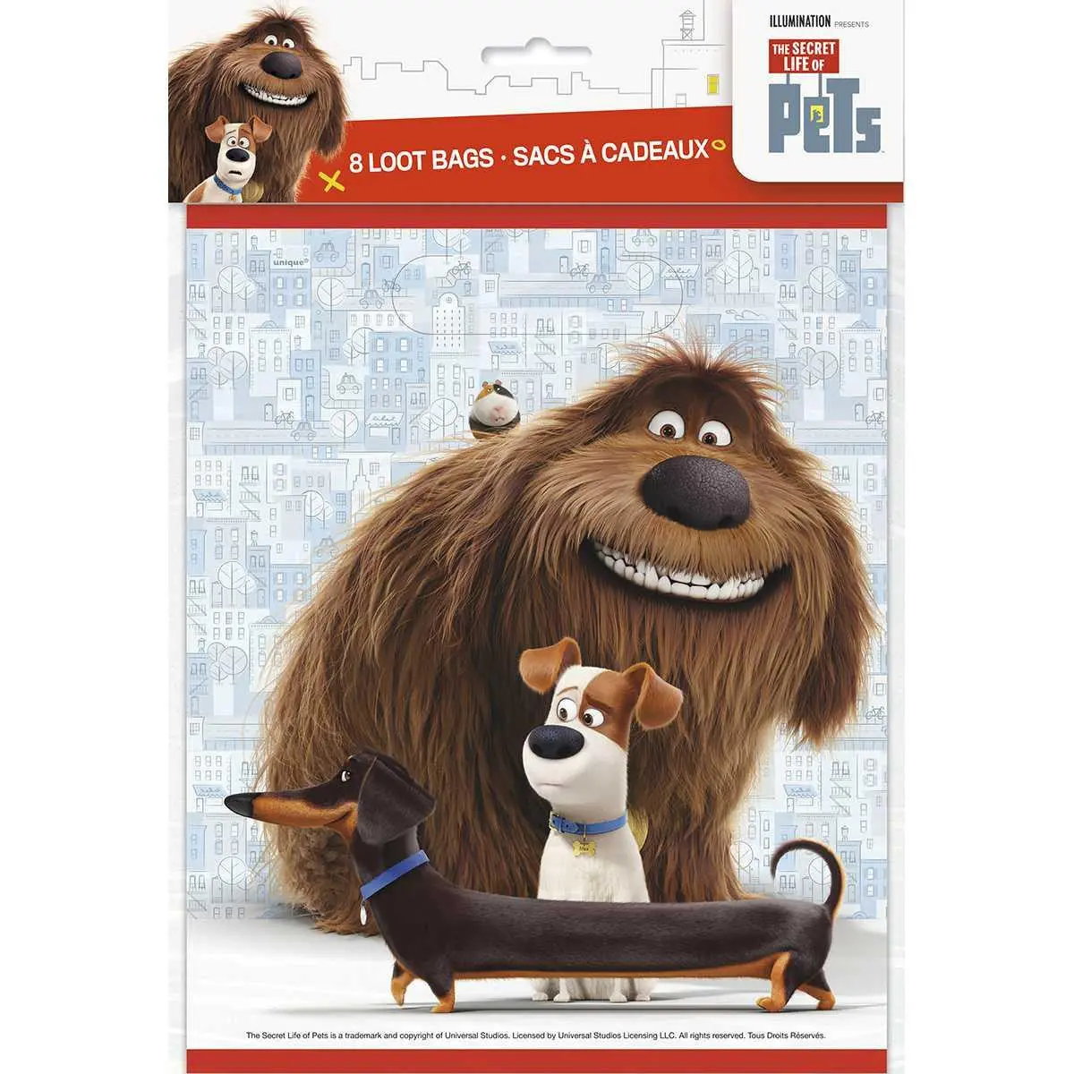 The Secret Life Of Pets Party Loot Bags (8 Per Pack) 1