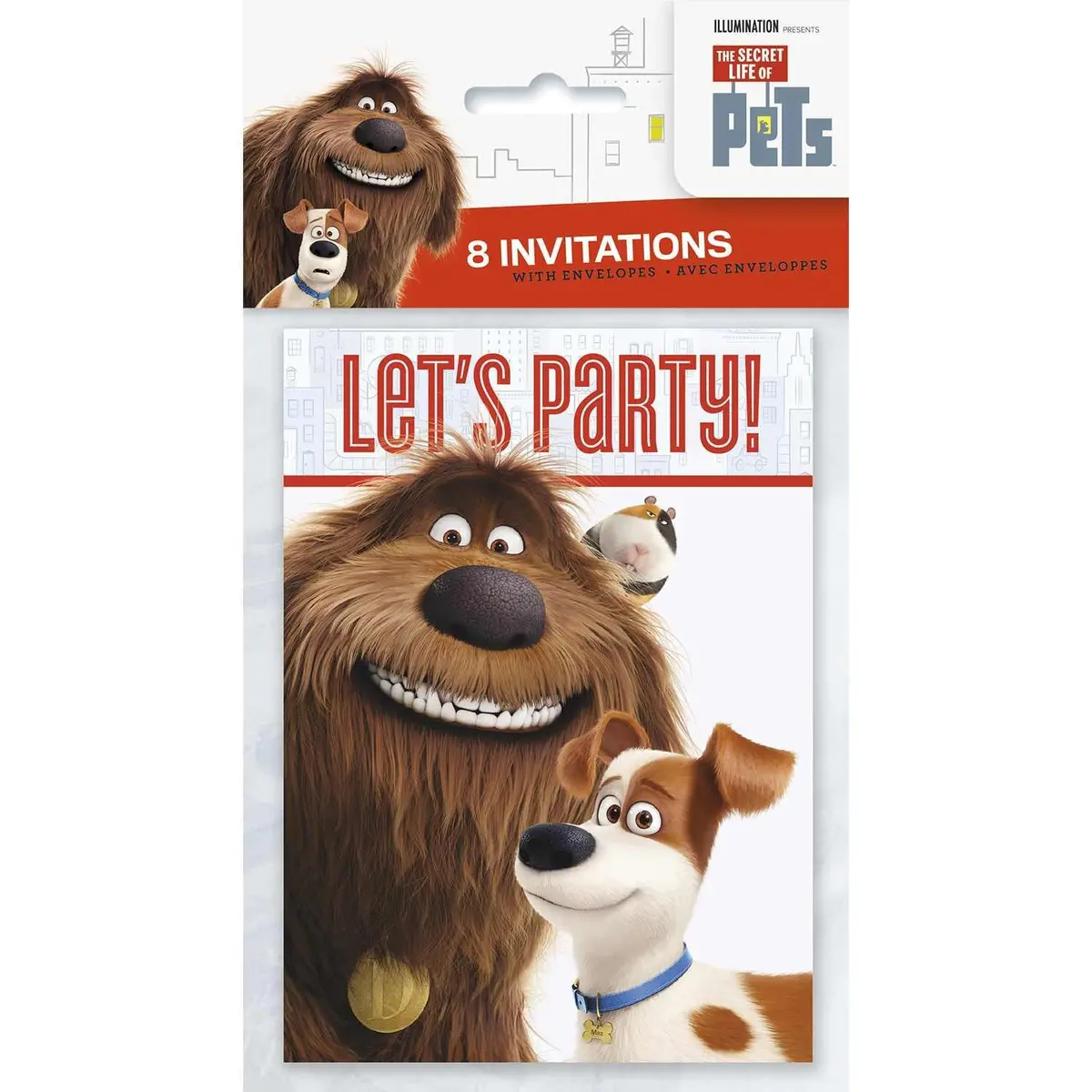 The Secret Life Of Pets Party Invitations (8 Per Pack) 1