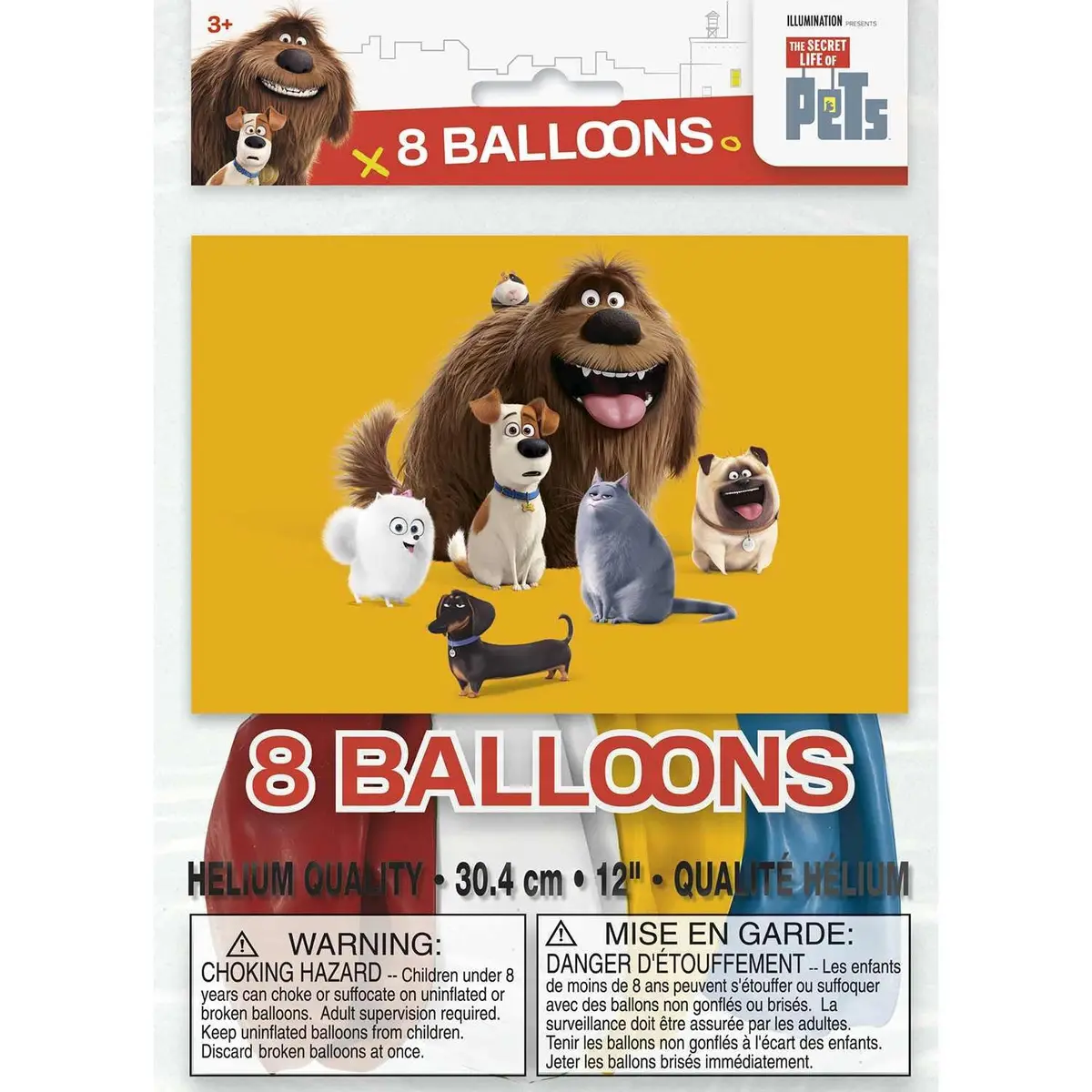 The Secret Life Of Pets Latex Balloons (8 Per Pack) 1
