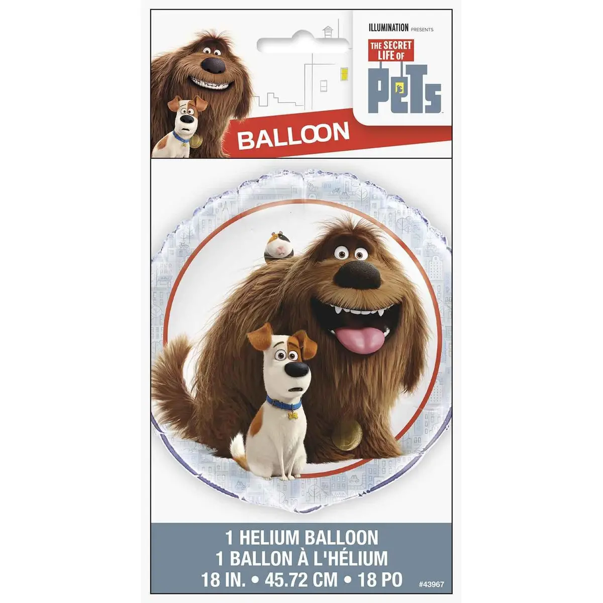The Secret Life Of Pets 18 Inch Foil Balloon 1