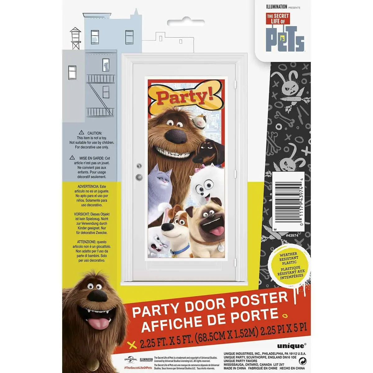 The Secret Life Of Pets Party Door Poster 1