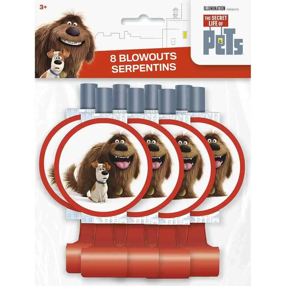 The Secret Life Of Pets Party Blowouts (8 Per Pack) 1