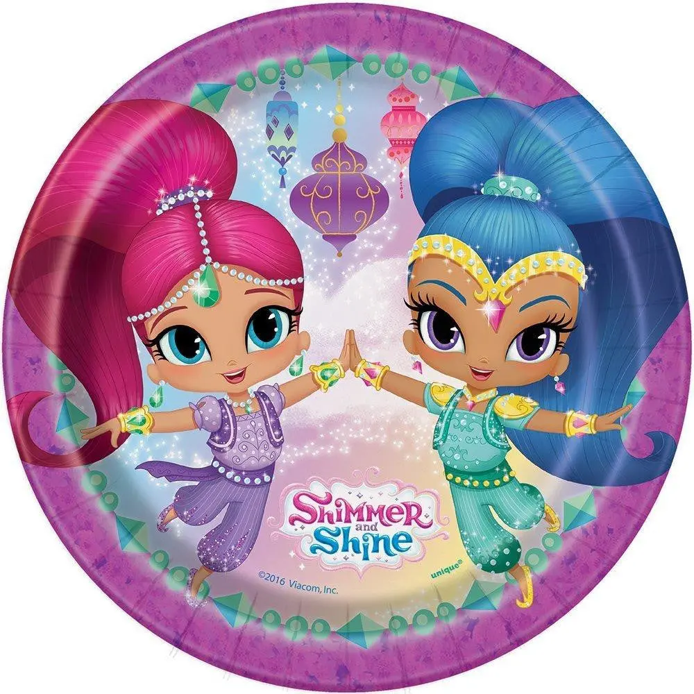 Shimmer And Shine 7 Inch Dessert Plates (8 Per Pack) 1