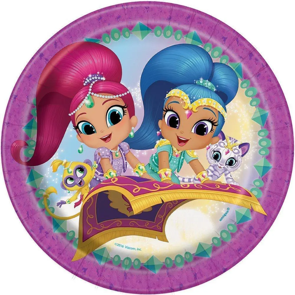 Shimmer And Shine 9 Dinner Plates (8 Per Pack) 1