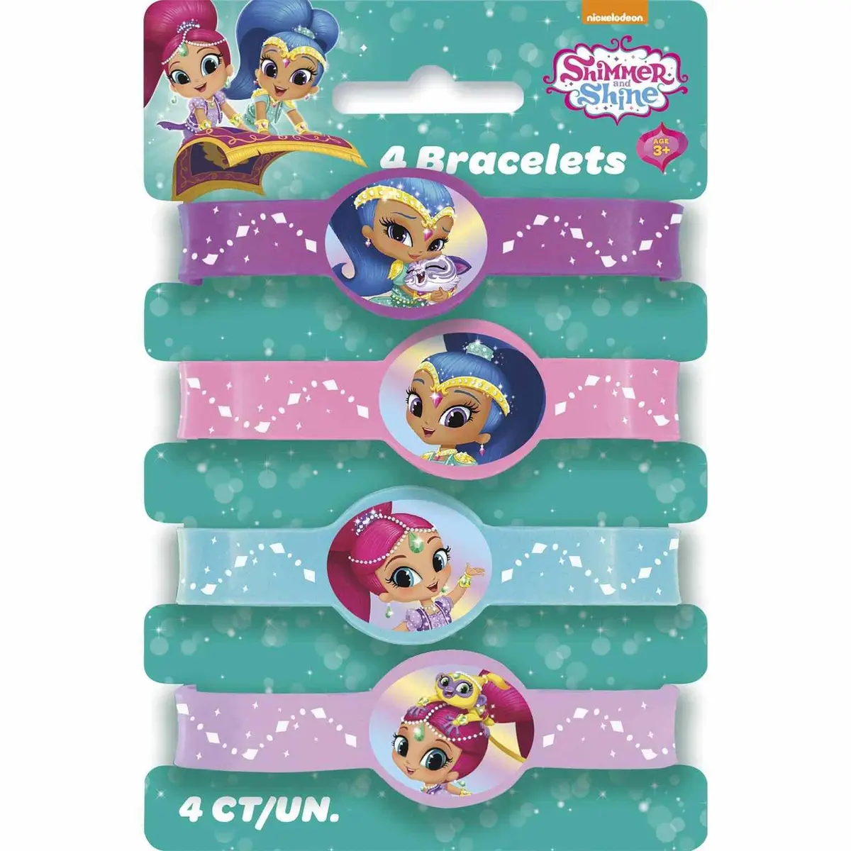 Shimmer And Shine Stretchy Bracelets (4 Per Pack) 1