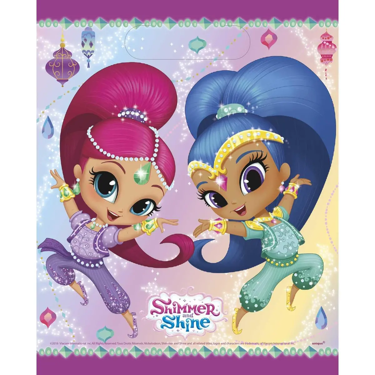 Shimmer And Shine Party Loot Bags (8 Per Pack) 1