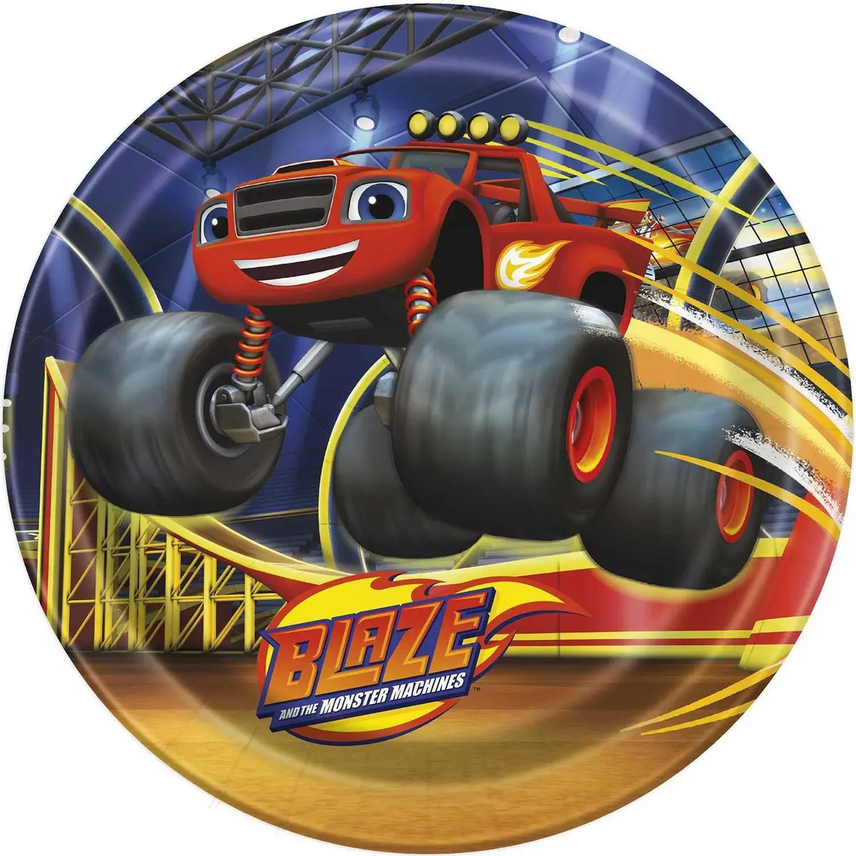 Blaze And The Monster Machines 9 Inch Dinner Plates (8 Per Pack) 1