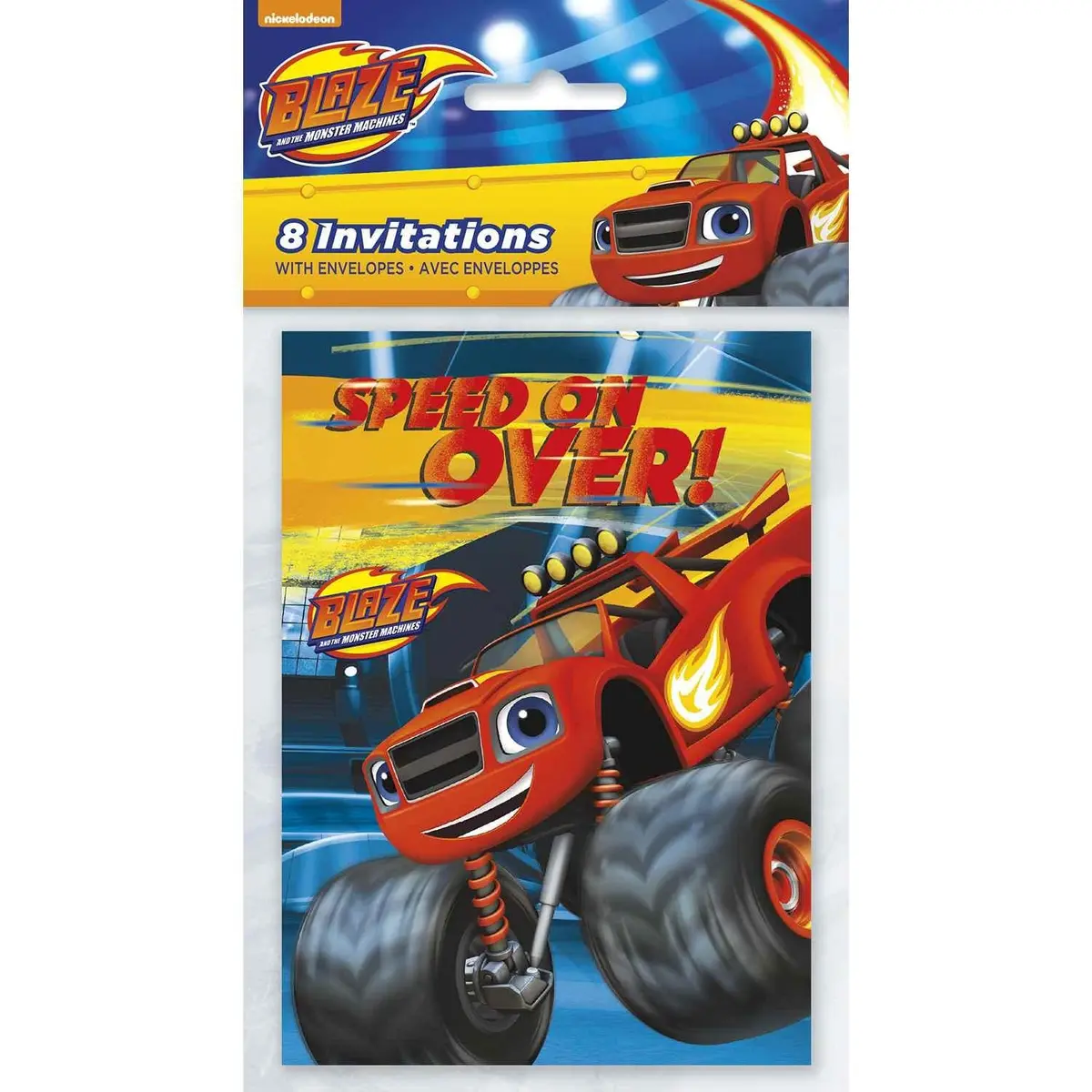 Blaze And The Monster Machines Party Invitations (8 Per Pack) 1