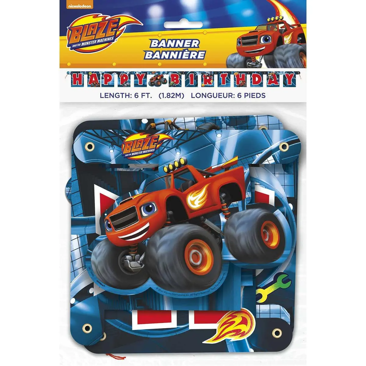Blaze And The Monster Machines Jointed Birthday Banner 1
