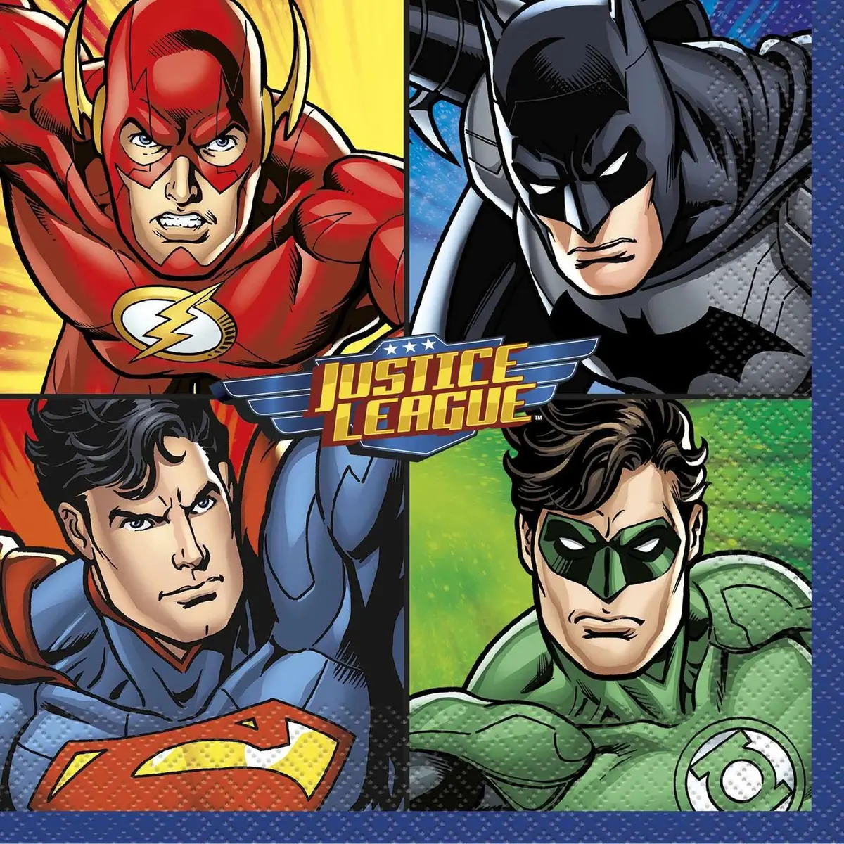 Justice League Luncheon Napkins (16 Per Pack) 1