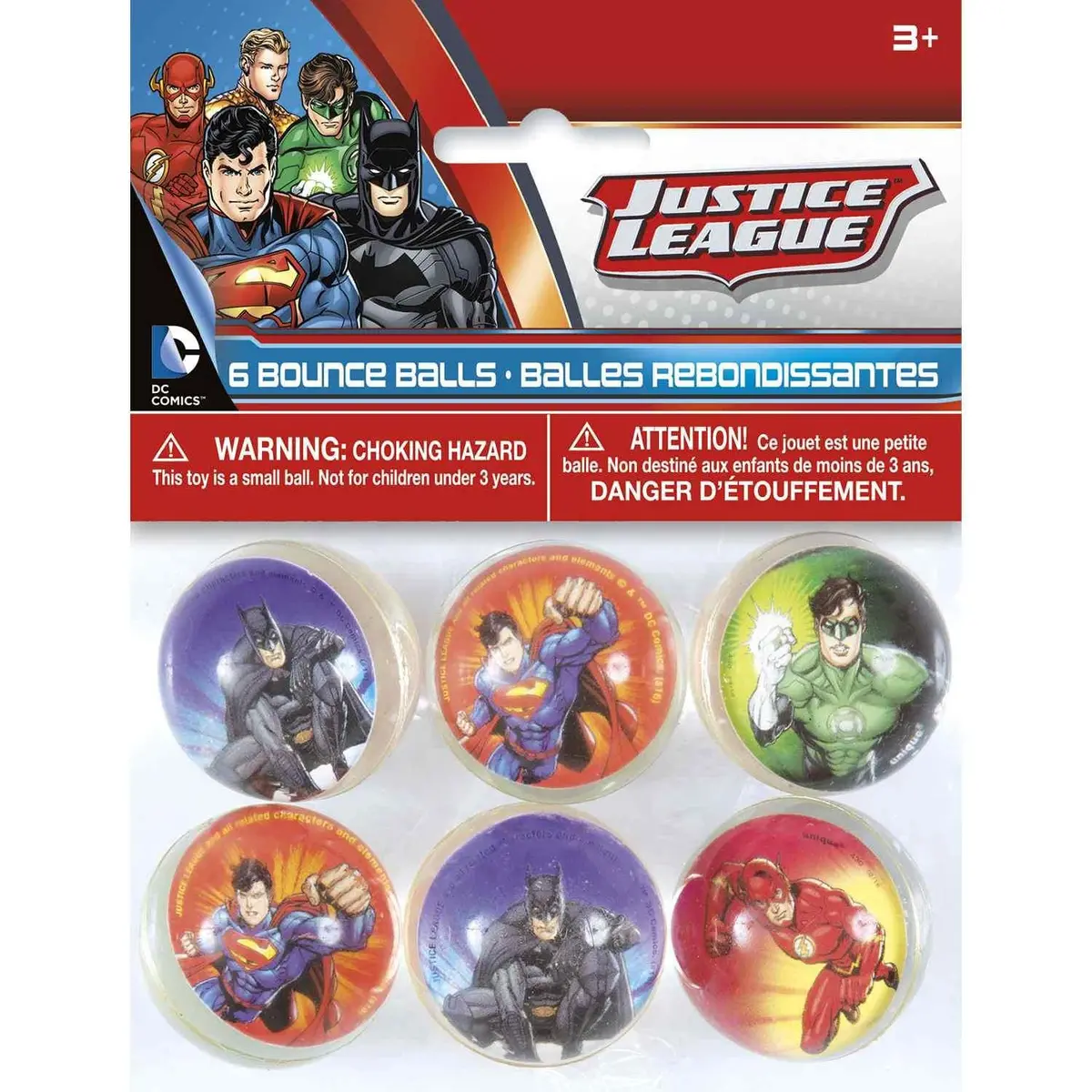 Justice League Bounce Balls (6 Per Pack) 1