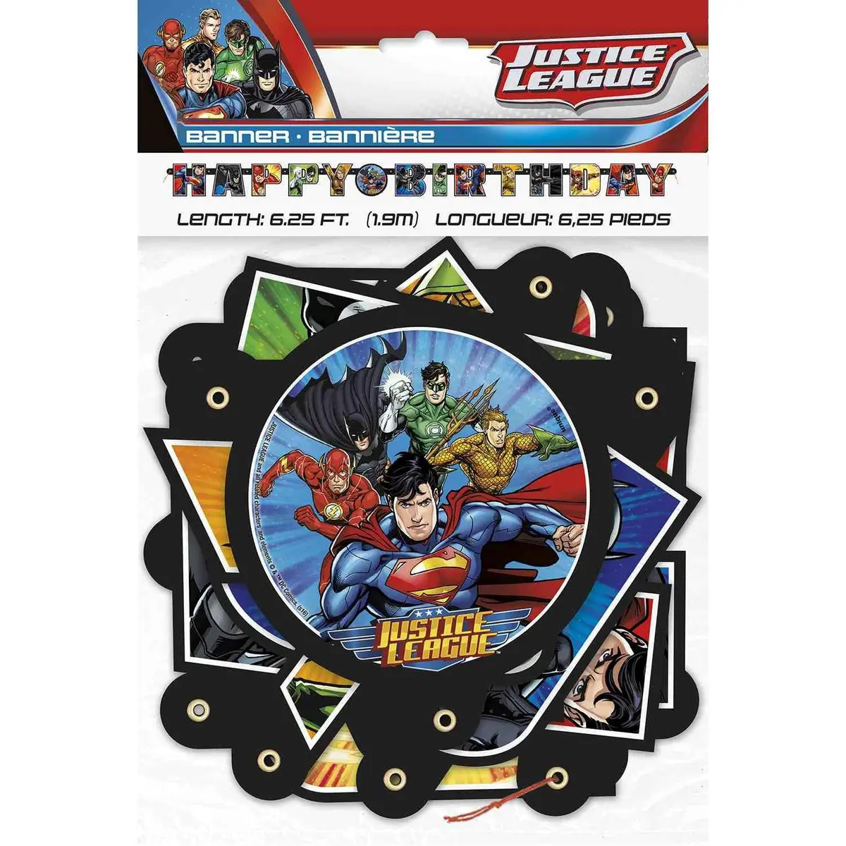 Justice League Jointed Birthday Banner 1