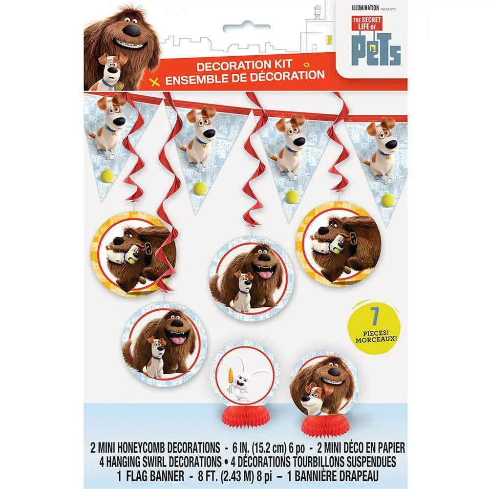 The Secret Life Of Pets 7-Piece Party Decoration Kit 1