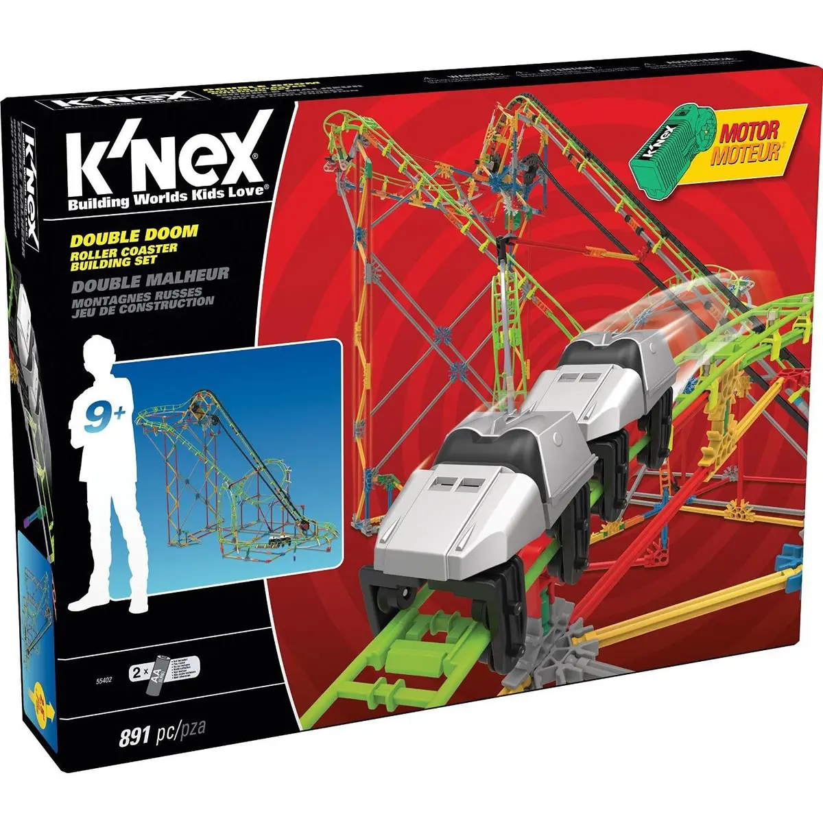 K'nex Double Doom Roller Coaster Building Set 1