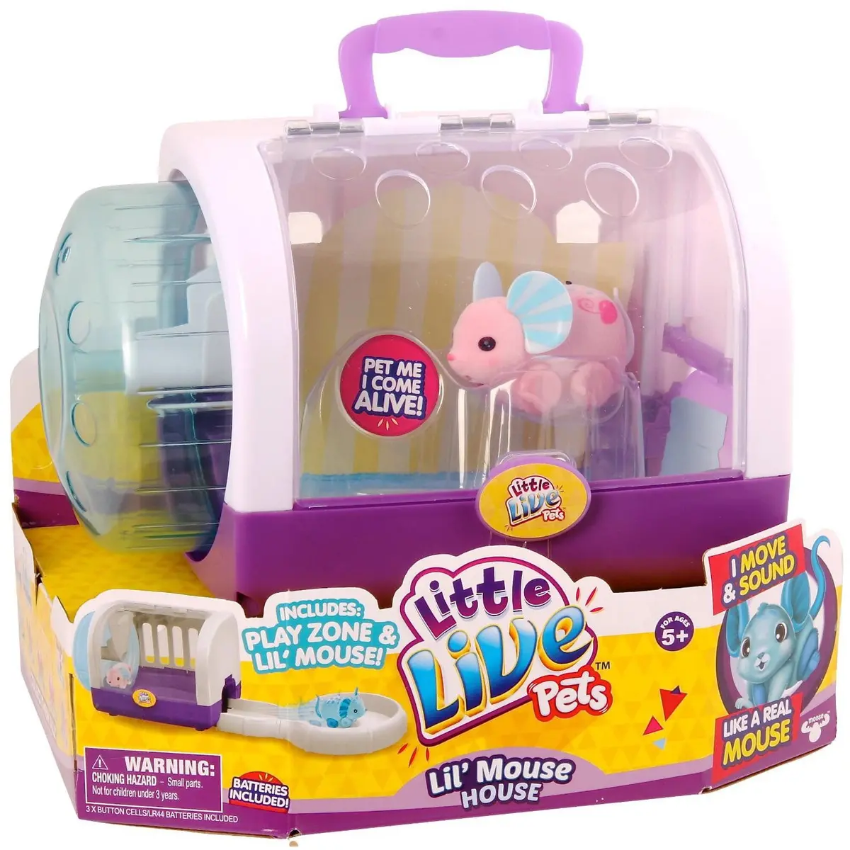 Little Live Pets Lil' Mouse House (Pink) 1