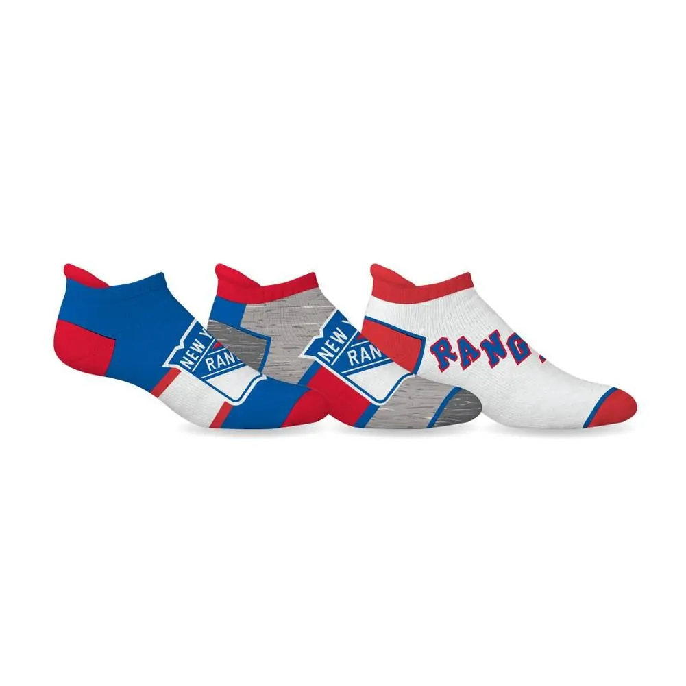 Nhl New York Rangers Ankle Socks - 3 Pack 1