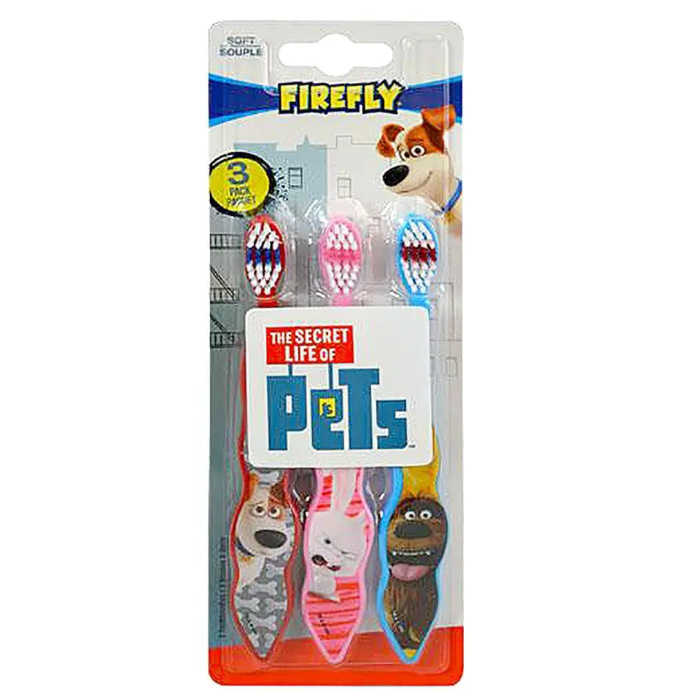 The Secret Life Of Pets 3-Pack Toothbrushes 1