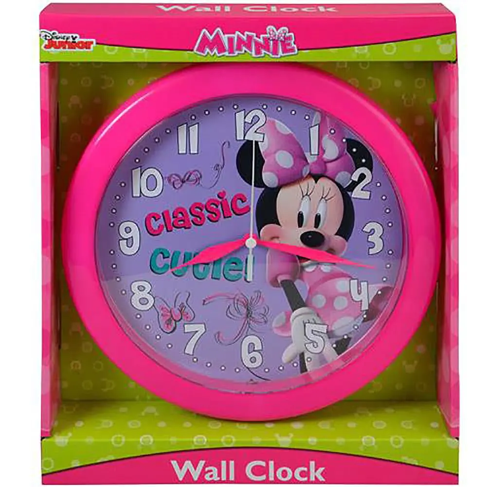 Disney Minnie Bowtique 10 Inch Round Clock 1