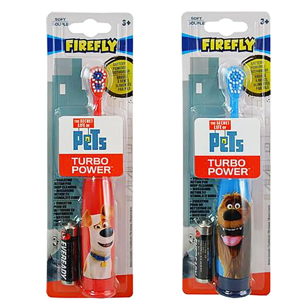 The Secret Life Of Pets Firefly Turbo Power Toothbrush (Set Of 2) 1