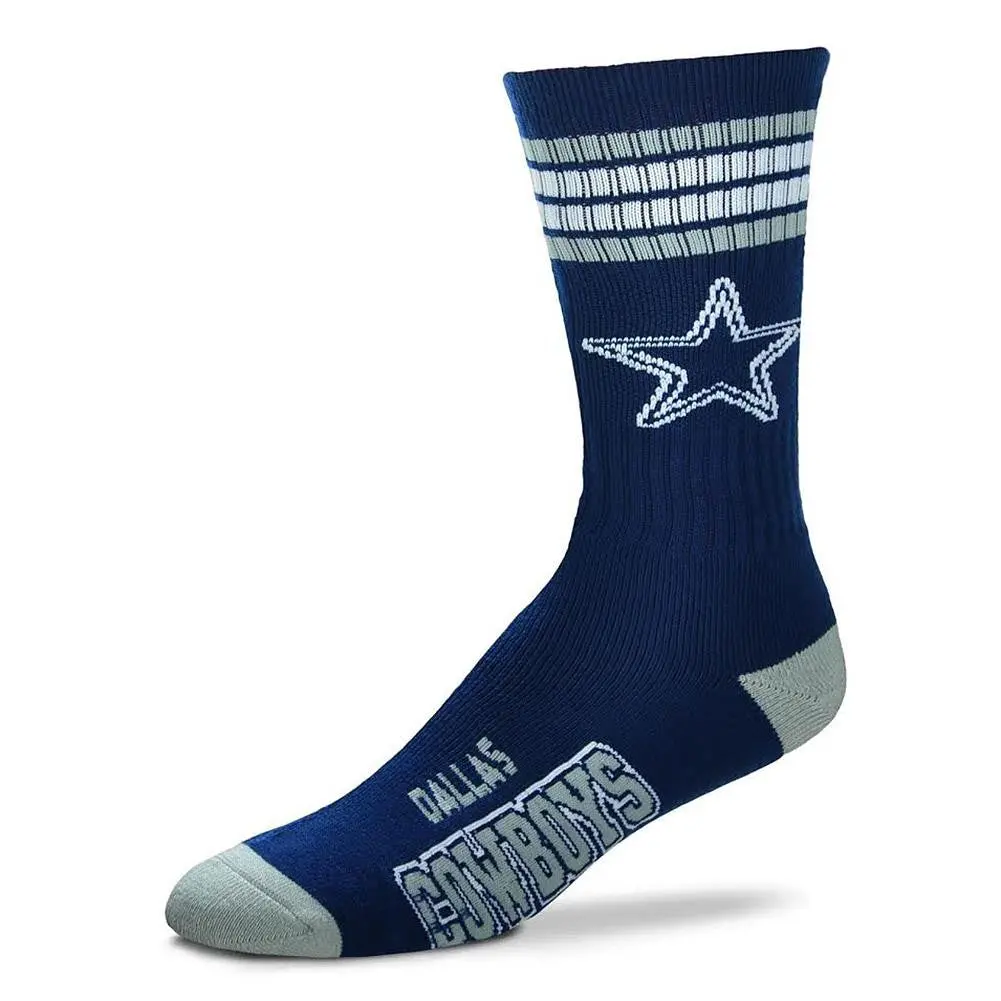 Nfl Dallas Cowboys Cushioned Crew Socks (Men's Large) 1