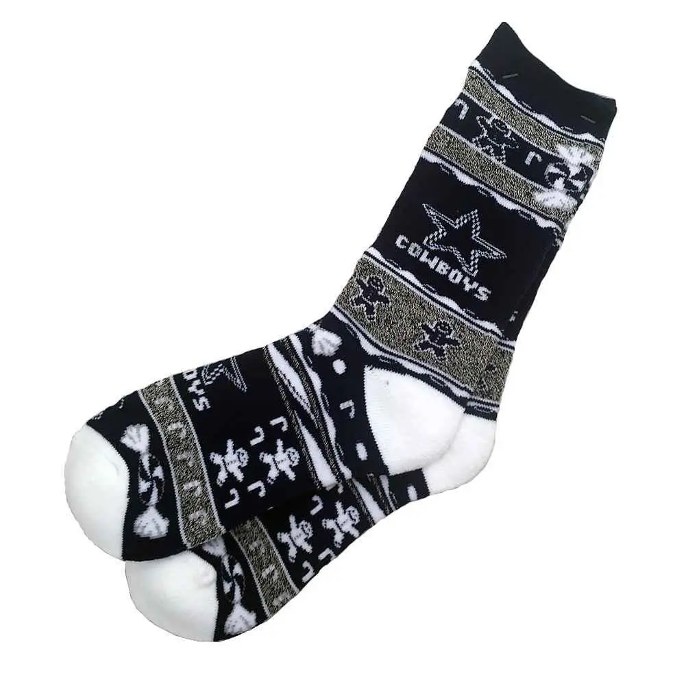 Nfl Dallas Cowboys Ugly Xmas Socks (Men's Large) 1