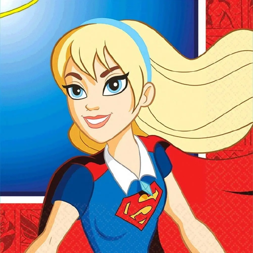 Dc Super Hero Girls Beverage Napkins (16 Per Pack) 1