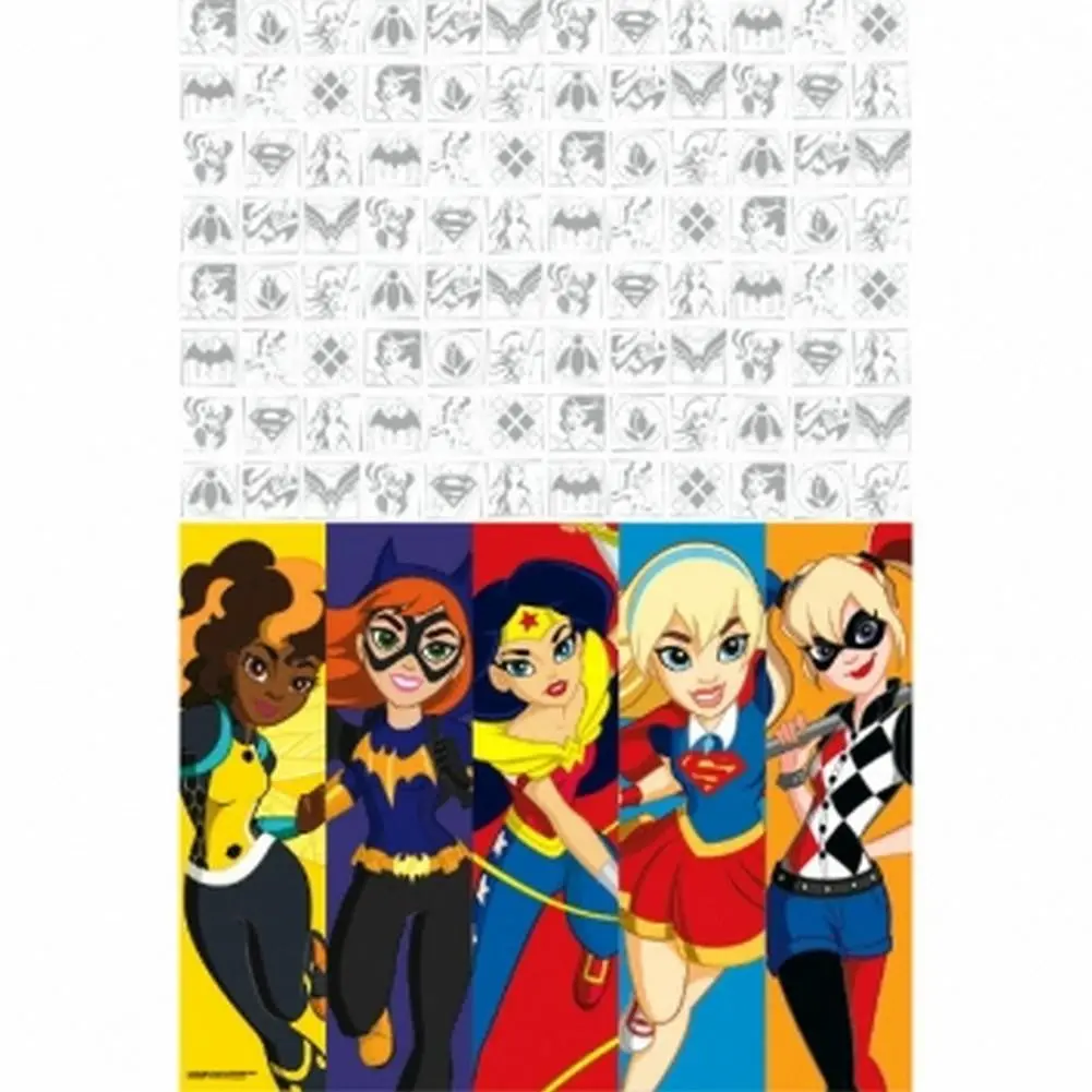 Dc Super Hero Girls Plastic Table Cover 1