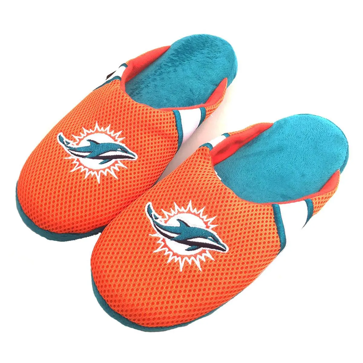 Nfl Miami Dolphins Jersey Slippers (Men's X-Large - 13-14 Us) 1