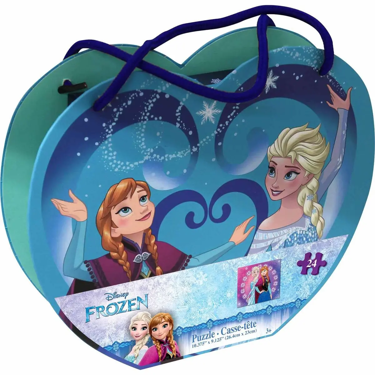 Disney Frozen 48-Piece Puzzle In Heart-Shaped Box 1