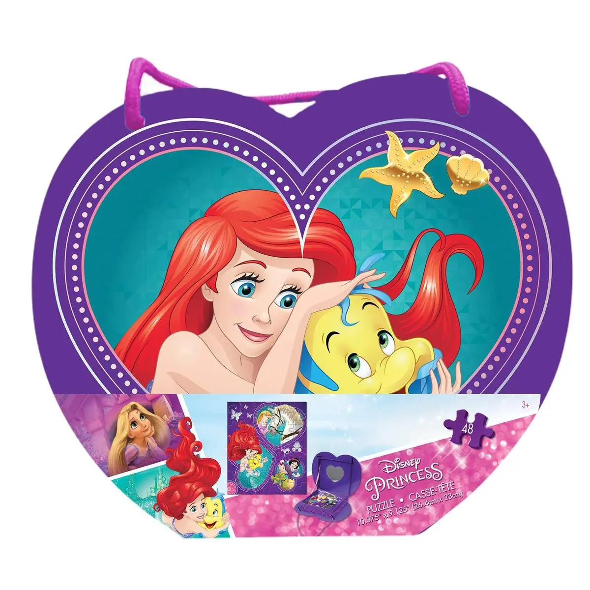Disney Princess 48-Piece Puzzle In Heart-Shaped Box 1