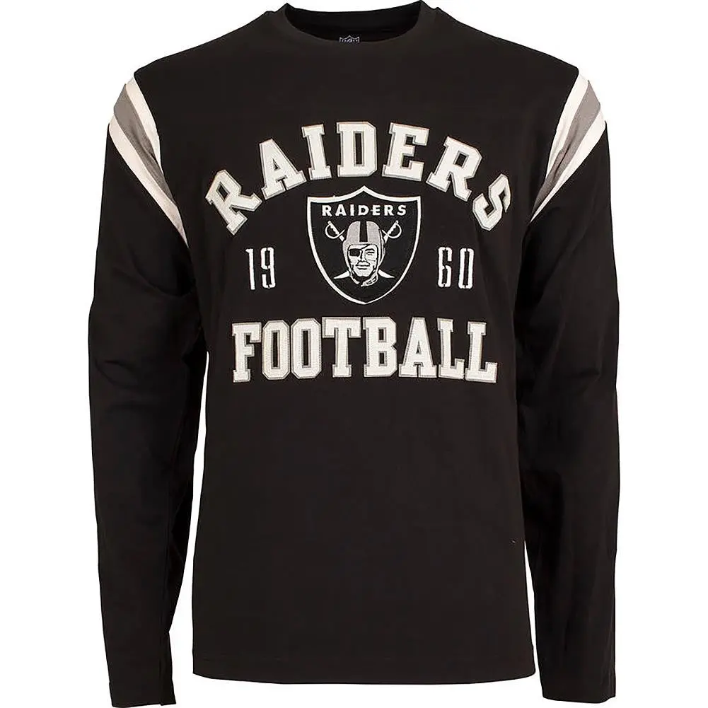 Nfl Lateral Long Sleeve Tee Mens - Oakland Raiders - Xl 1