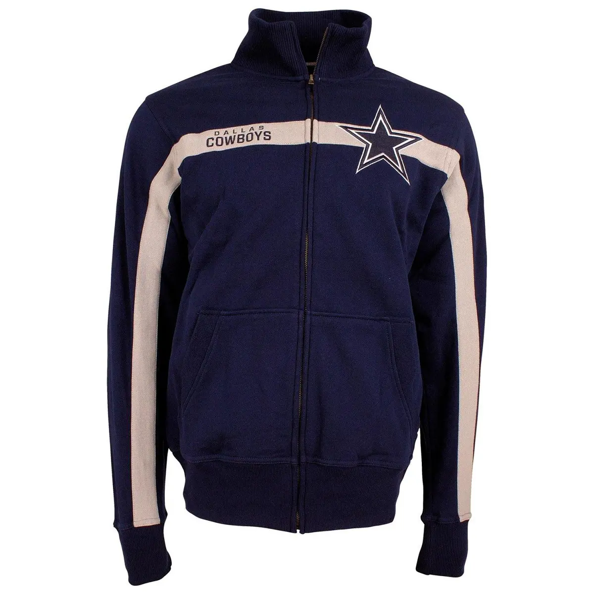 Nfl Dallas Cowboys Spike Full Zip Crew - Large 1