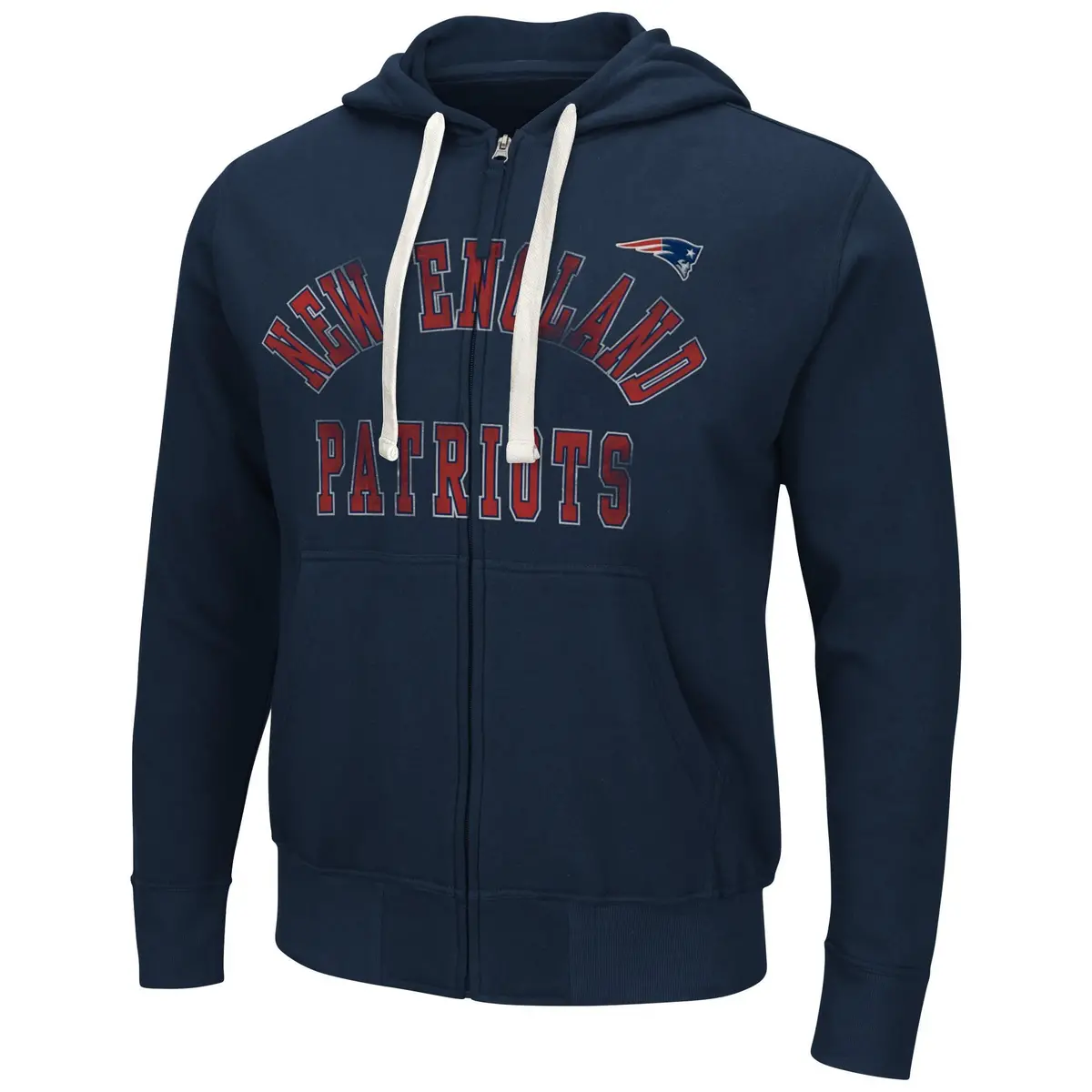 Nfl New England Patriots Zip Up Hoodie - M 1