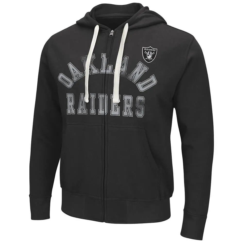 Nfl Oakland Raiders Zip Up Hoodie - X-Large 1