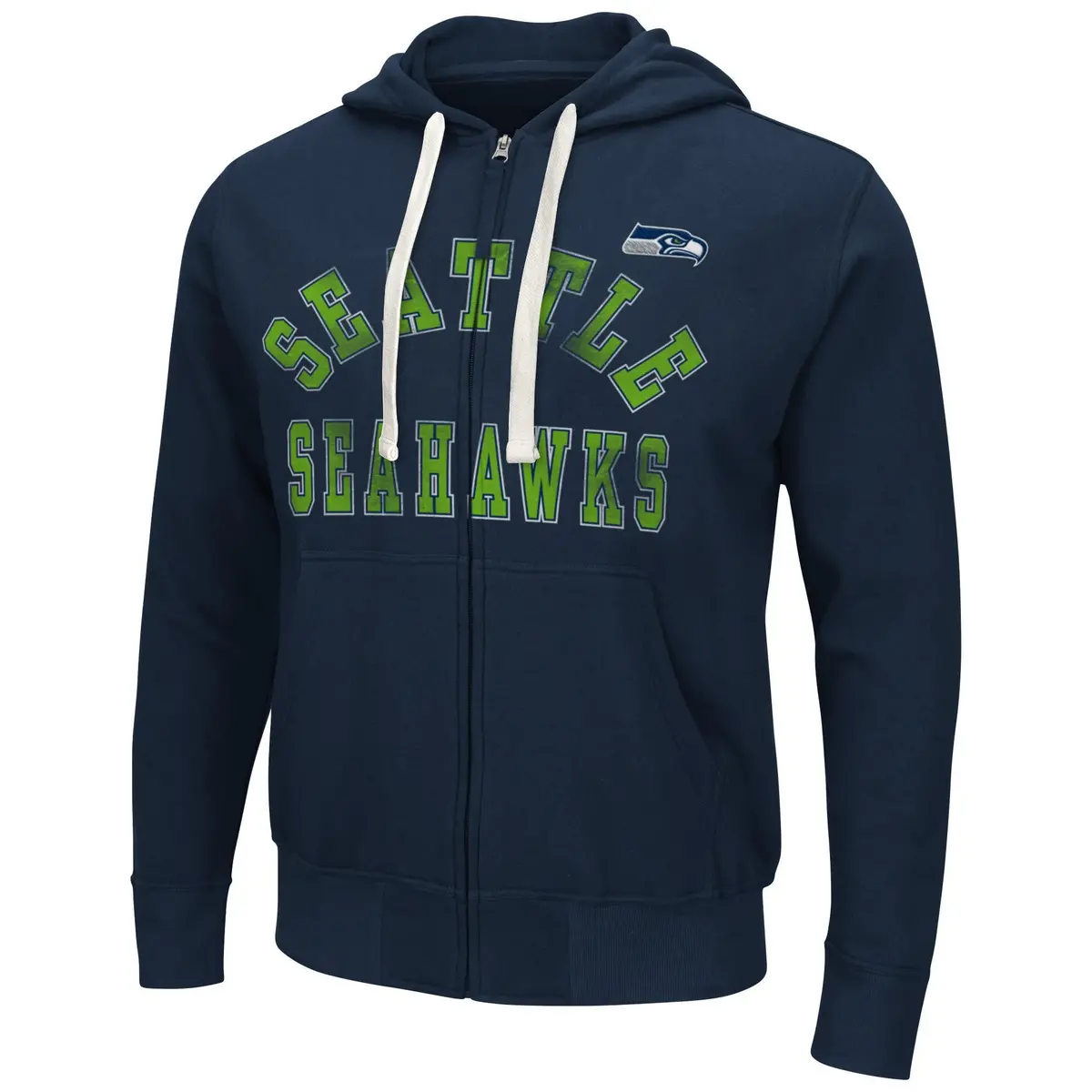 Nfl Seattle Seahawks Zip Up Hoodie - Large 1