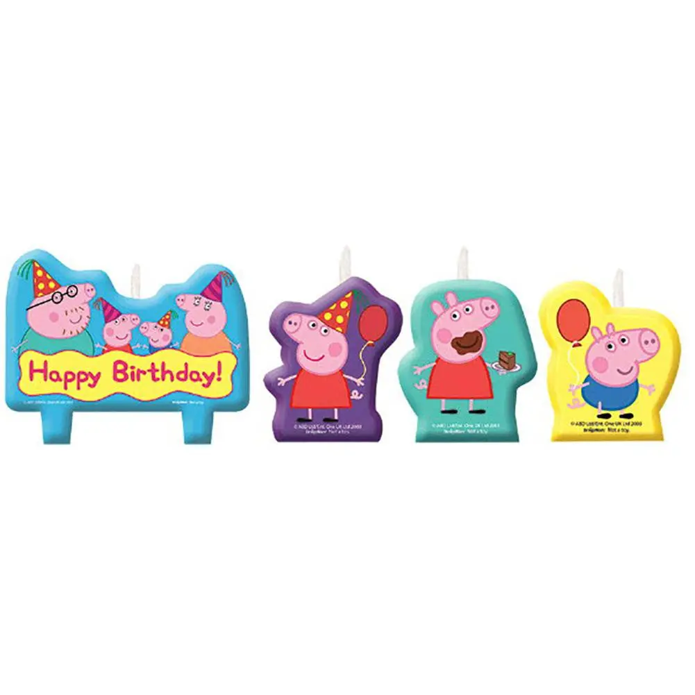Peppa Pig Birthday Candle Set 1
