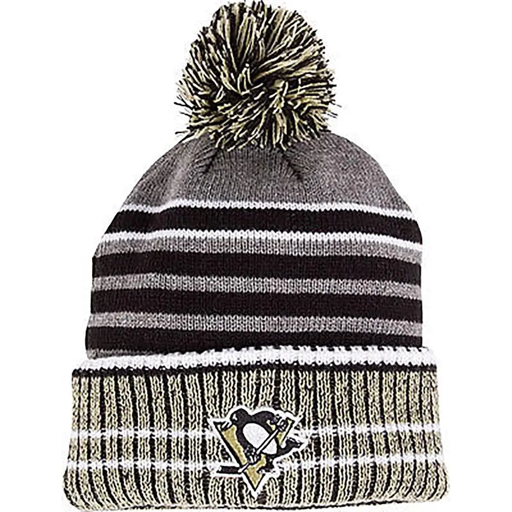 Nhl Pittsburgh Penguins Old Time Hockey Huntley Beanie Knit Hat 1