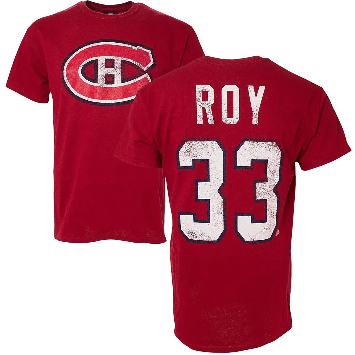 Nhl Alumni Player Vintage Red Tee - Mens - Patrick Roy - Large 1