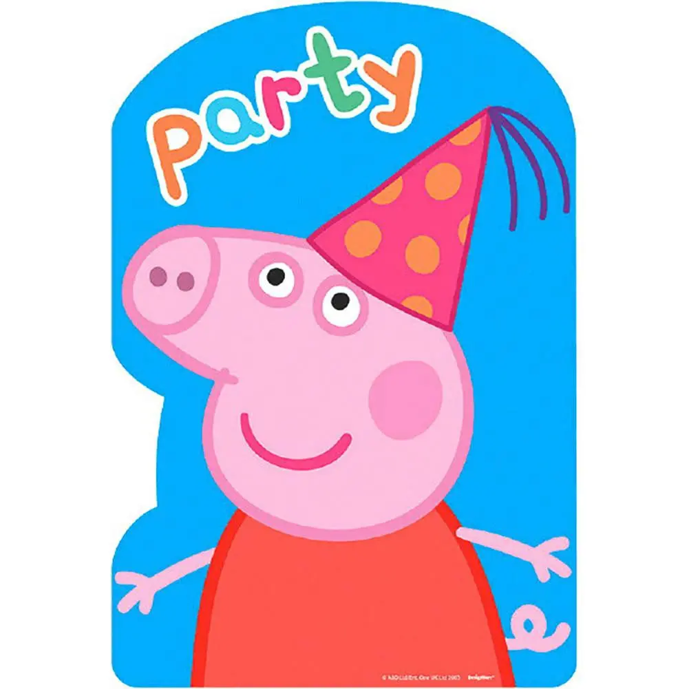 Peppa Pig Postcard Invitations (8 In Package) 1