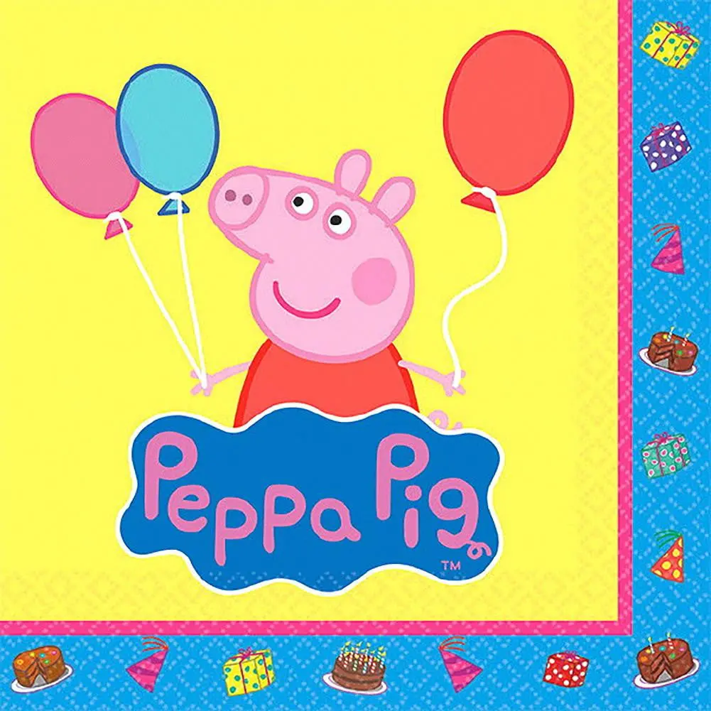 Peppa Pig Beverage Napkins (16 Per Packge) 1