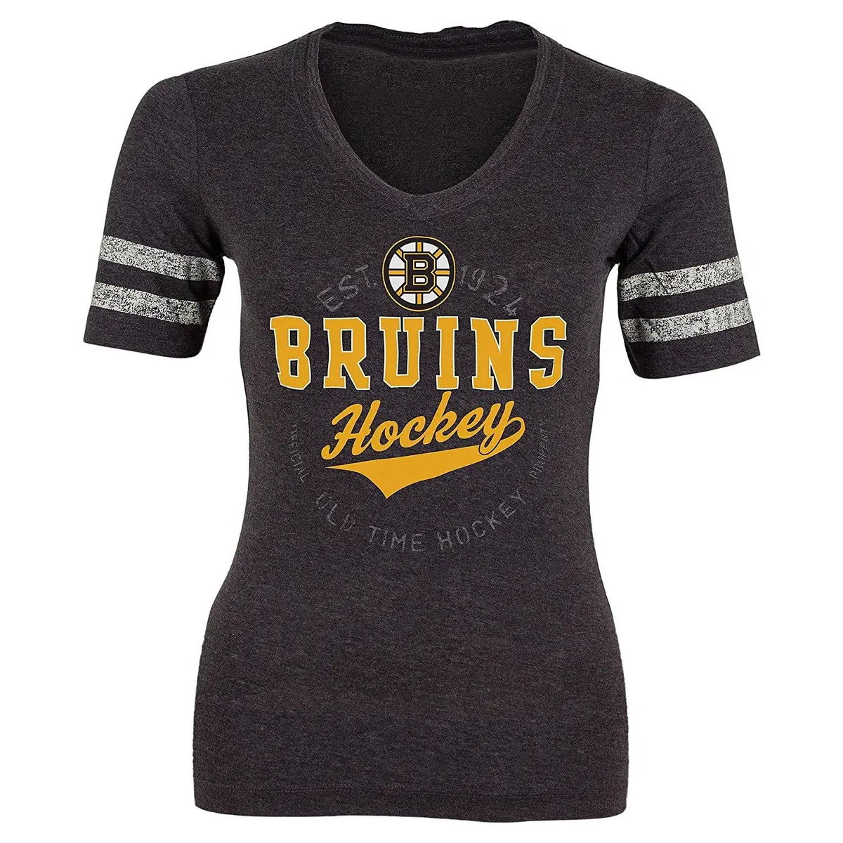 Nhl Boston Bruins Women's Kruner V-Neck T-Shirt - Large 1