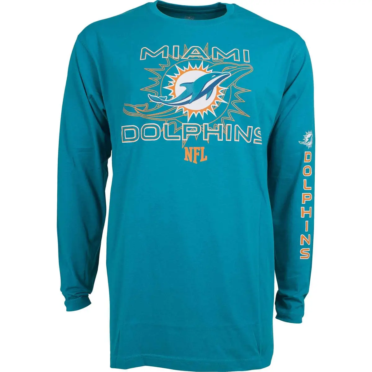 Nfl Long Snap Long Sleeve Tee Mens - Miami Dolphins - Xl 1
