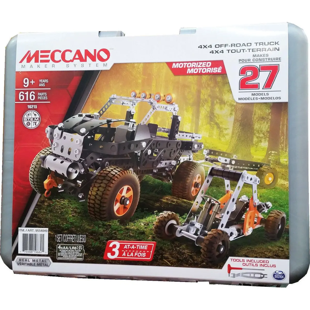 Meccano Maker System - Motorized - 27 Models - 4X4 (Model 16215) 1