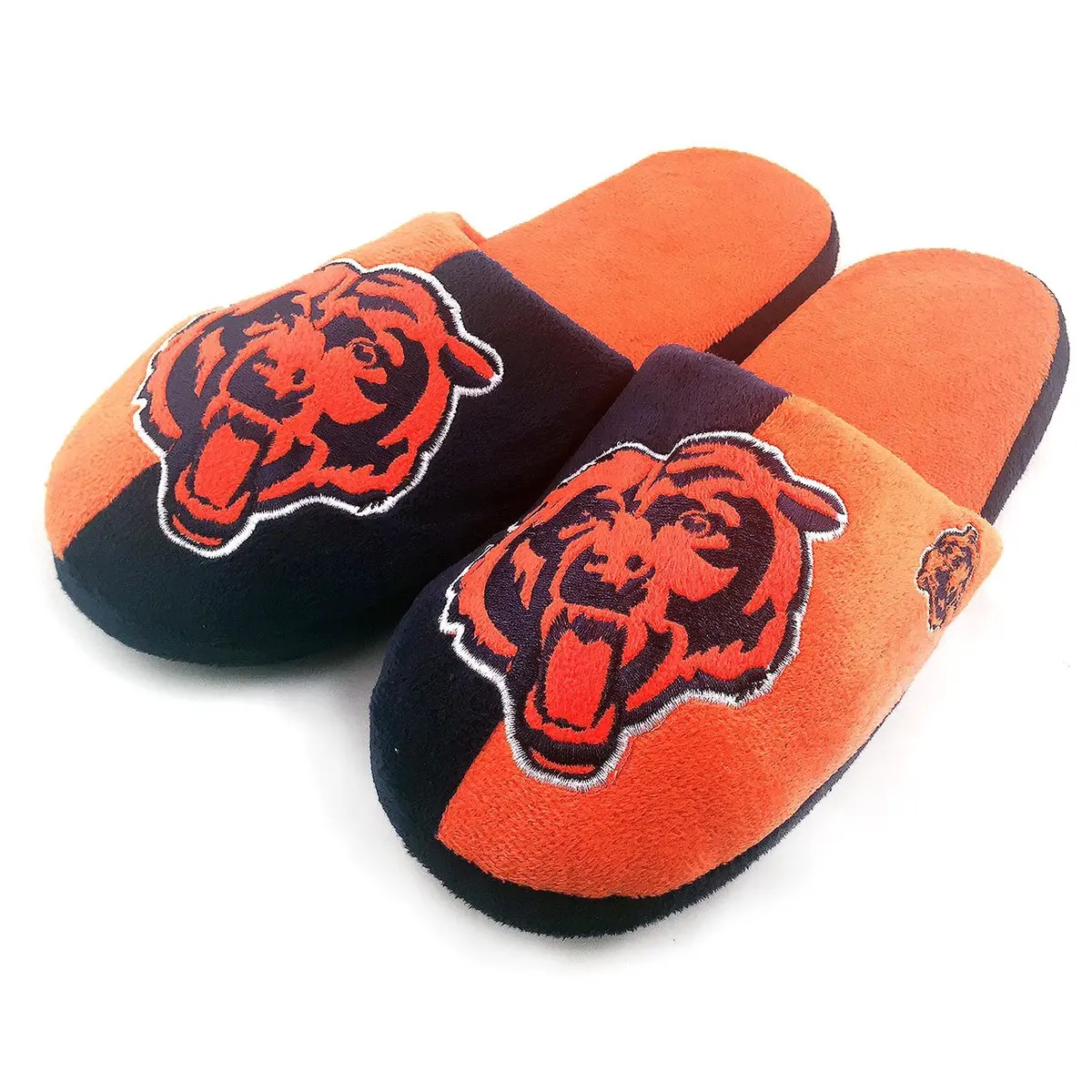 Nfl Chicago Bears Big Logo Slippers (Men's M - 9-10 Us) 1