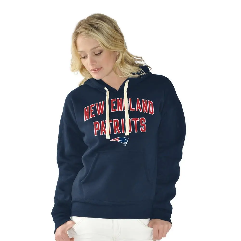 Nfl New England Patriots Women's Pullover Hoodie - Xl 1