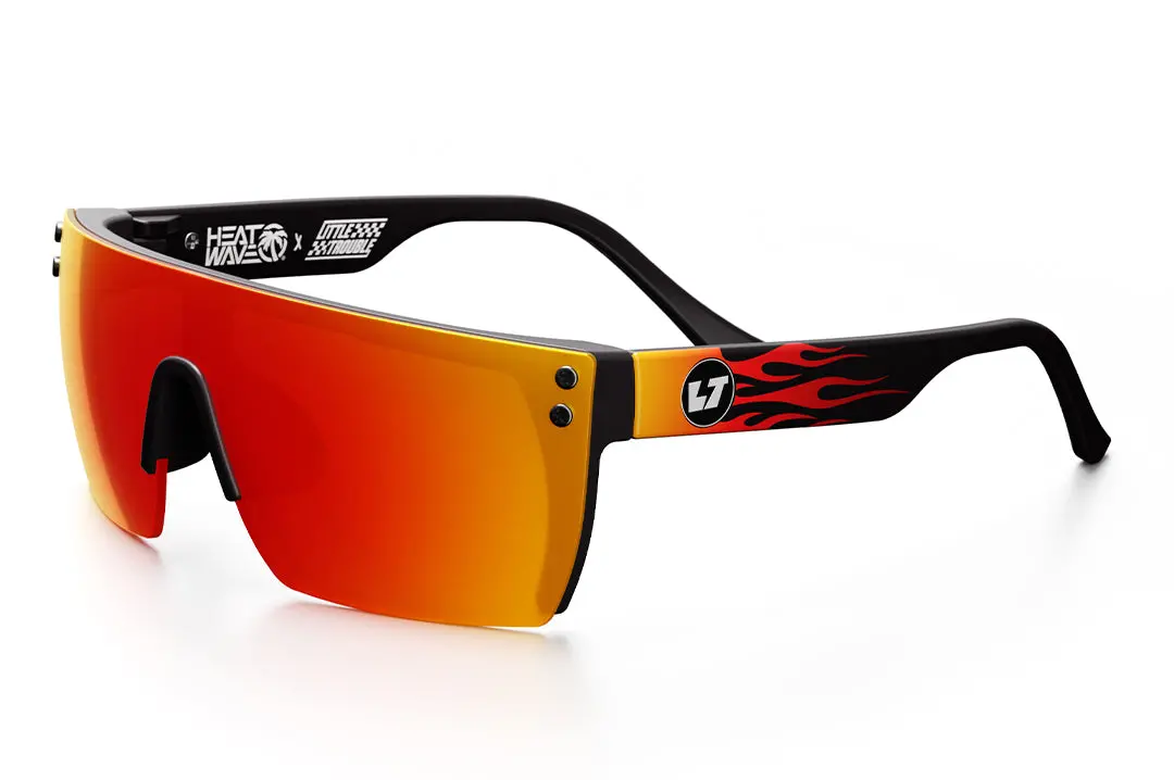Kids Lazer Face Sunglasses: Little Trouble X Heat Wave Flames 1